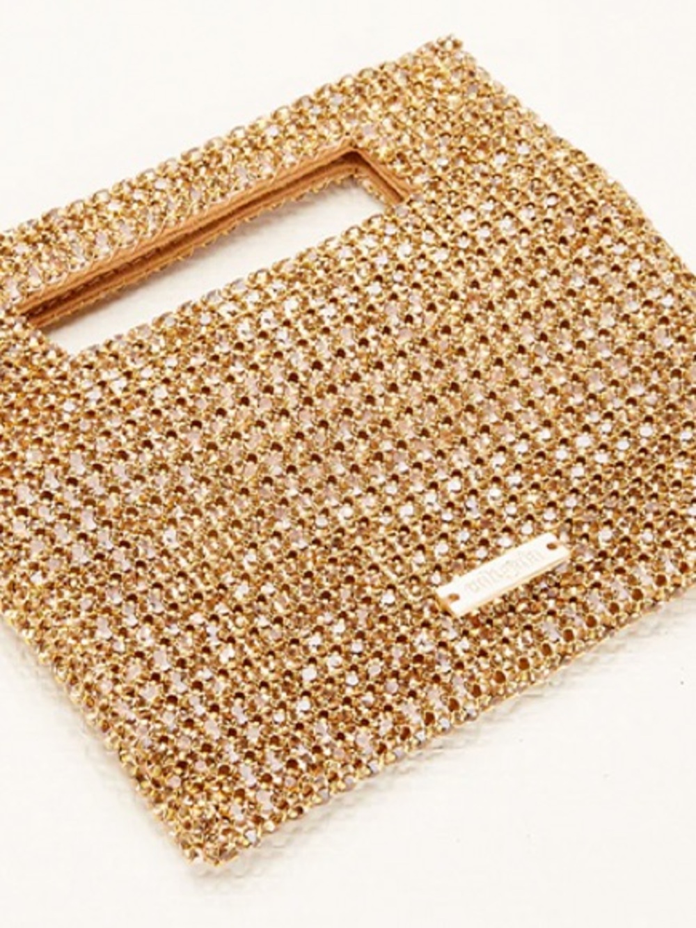 Cult Gaia Lucinda Top Handle Clutch in Gold - Picture 2 of 6